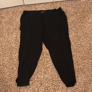 Black Torrid Pants with slit size 3